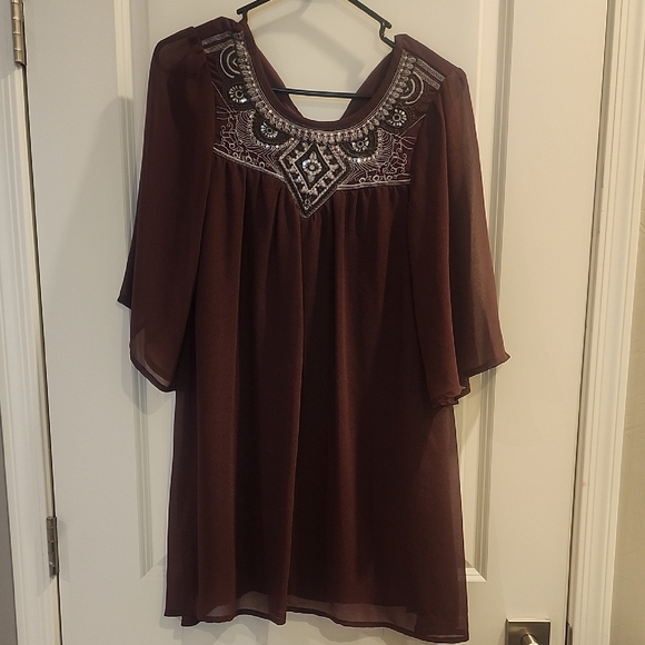 En Creme Dresses & Skirts - En Crème Mauve Dress - Small